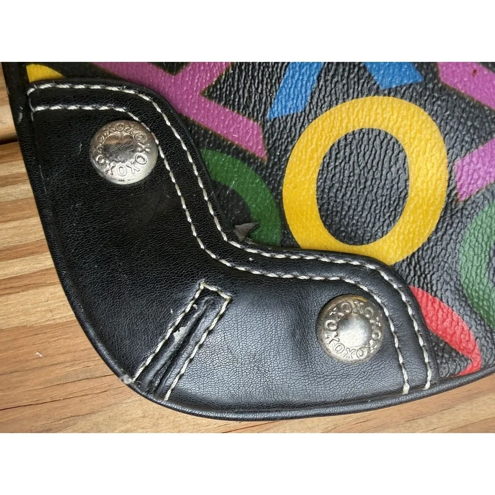 VTG Y2K 90's XOXO Logo All Over  Print Wristlet Wallet Purse